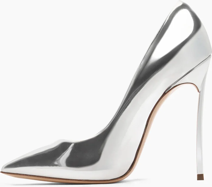 Casadei Blade Interstellar Pumps - Woman Pumps And Slingback Silver 42.5 - Image 3