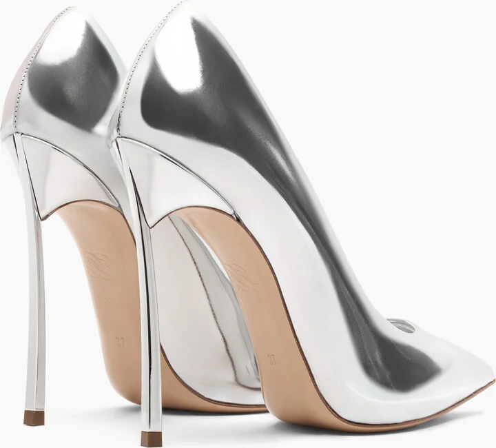 Casadei Blade Interstellar Pumps - Woman Pumps And Slingback Silver 42.5 - Image 4