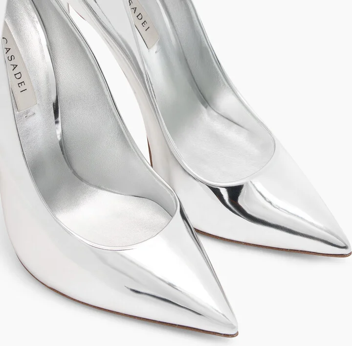 Casadei Blade Interstellar Pumps - Woman Pumps And Slingback Silver 42.5 - Image 5