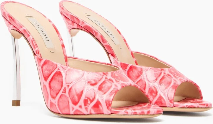 Casadei Blade Jurassic Mules - Woman Mules Coral 40.5 - Image 2