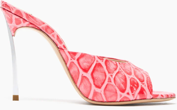 Casadei Blade Jurassic Mules - Woman Mules Coral 40.5