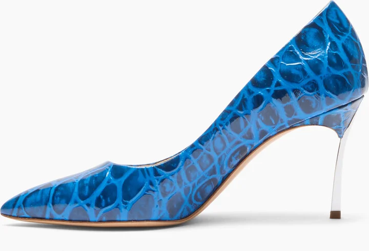Casadei Blade Jurassic Pumps - Woman Pumps And Slingback Ocean Royal 40 - Image 3