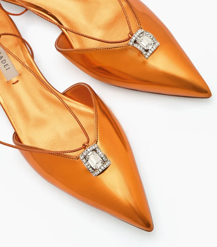Casadei Blade Kitten Cas2025 Flats - Woman Flats And Loafers Paprika 41 - Image 5