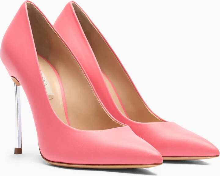 Casadei Blade Leather Pumps - Woman Pumps And Slingback Coral 41.5 - Image 2