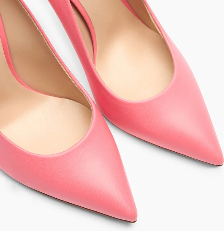 Casadei Blade Leather Pumps - Woman Pumps And Slingback Coral 41.5 - Image 5