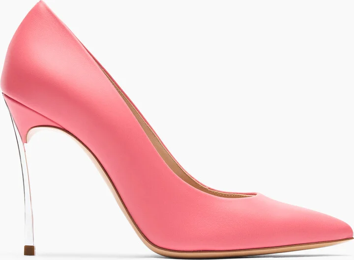 Casadei Blade Leather Pumps - Woman Pumps And Slingback Coral 41.5