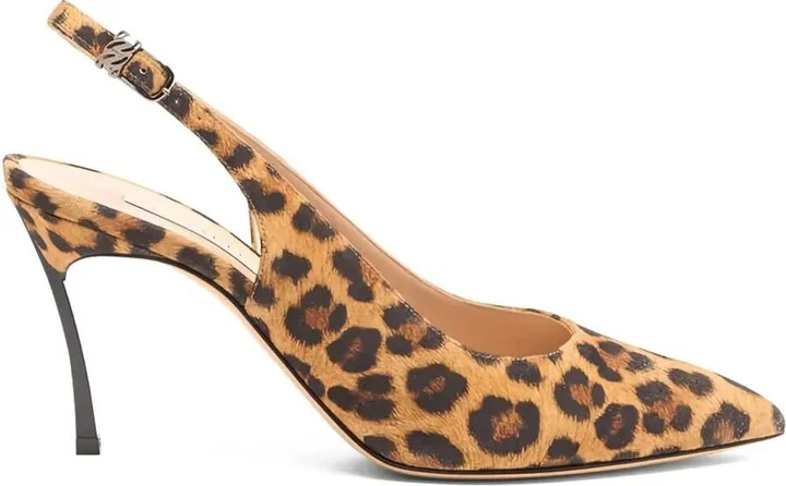Casadei "Blade" Malaysia Sling Back Shoes