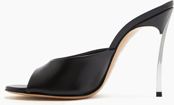 Casadei Blade Minorca Mules - Woman Sandals Black 36 - Image 3