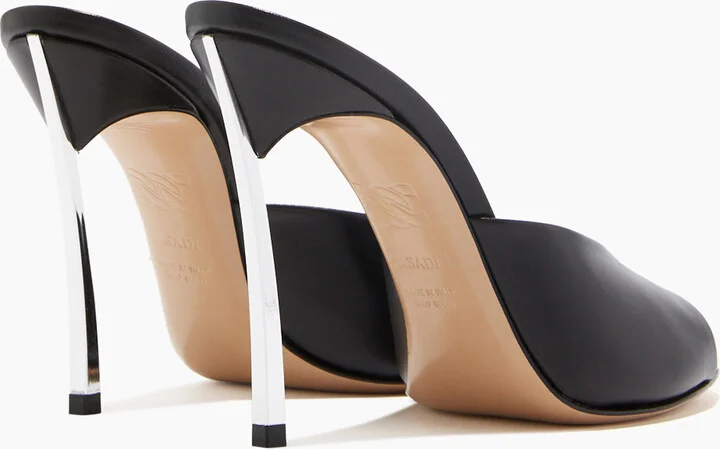Casadei Blade Minorca Mules - Woman Sandals Black 36 - Image 4