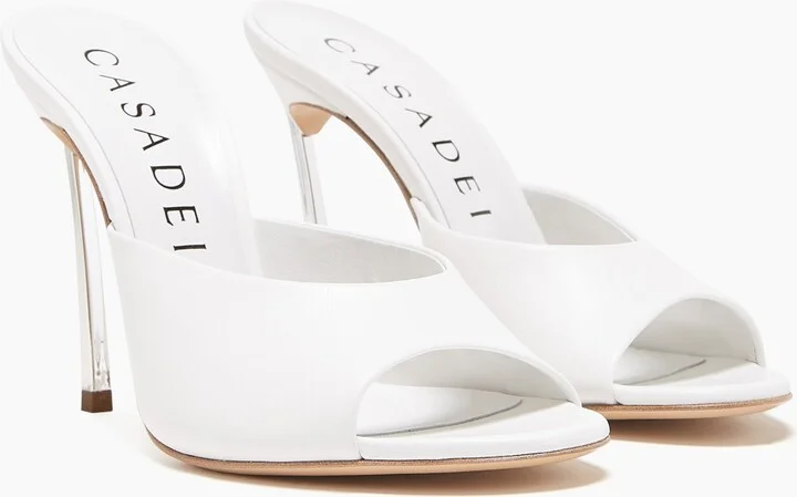 Casadei Blade Minorca Mules - Woman Sandals White 36.5 - Image 2