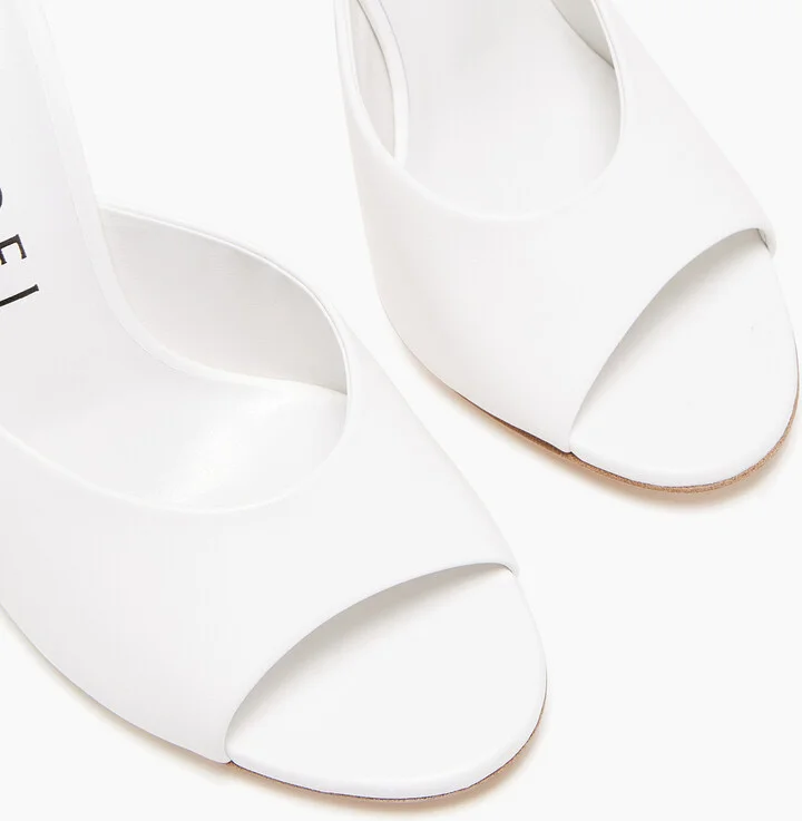 Casadei Blade Minorca Mules - Woman Sandals White 36.5 - Image 5