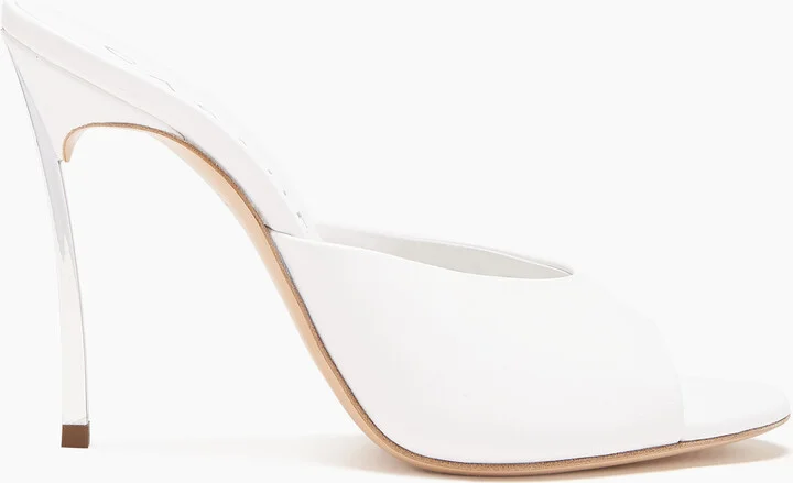 Casadei Blade Minorca Mules - Woman Sandals White 36.5