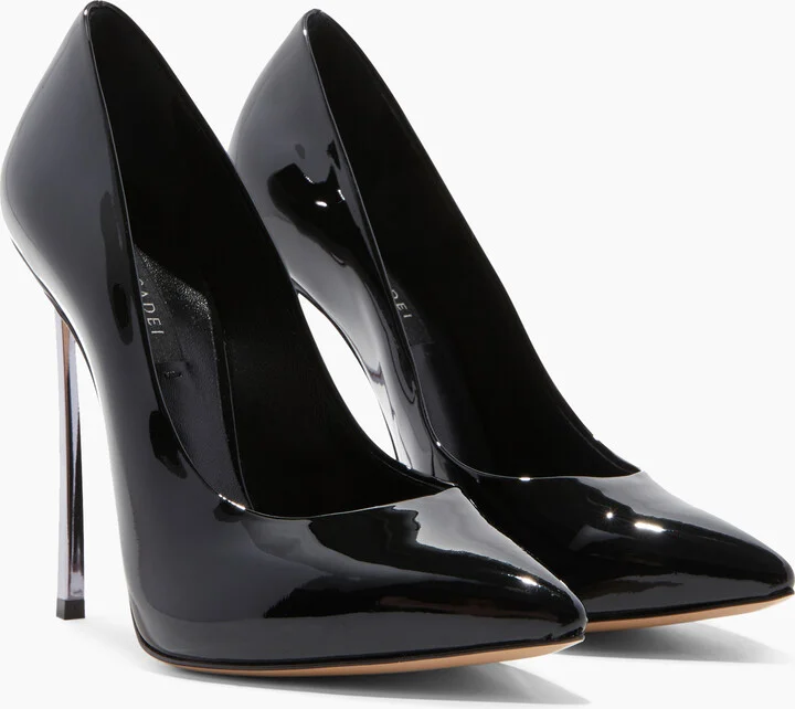 Casadei Blade Patent Leather - Woman Pumps And Slingback Black 35.5 - Image 2