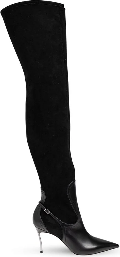 Casadei Blade Pointed Toe Boots