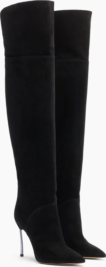 Casadei Blade Reversible Over The Knee - Woman Over The Knee Boots Black 35 - Image 2