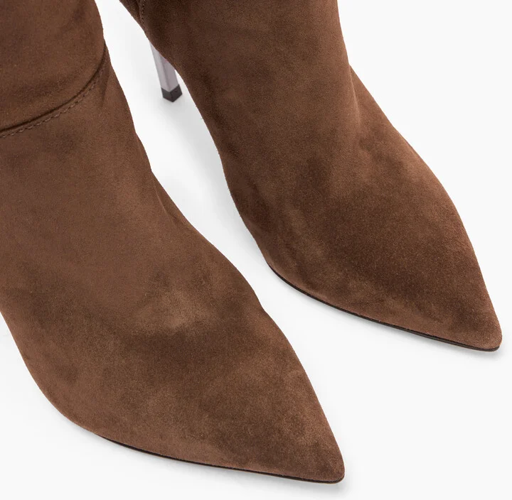 Casadei Blade Reversible Over The Knee - Woman Over The Knee Boots Cacao 43 - Image 5