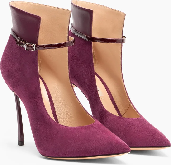 Casadei Blade Suede Pumps - Woman Pumps And Slingback Amarena 37.5 - Image 2