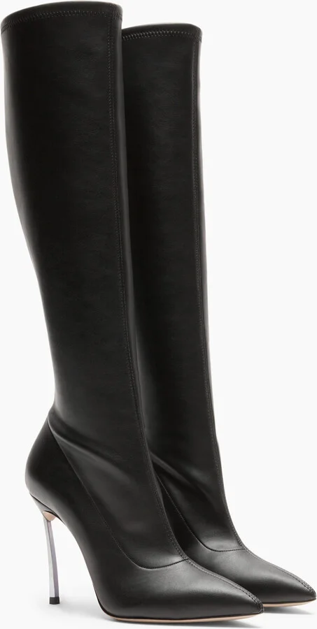 Casadei Blade To The Knee Boots  - Woman High Boots Black 37 - Image 2