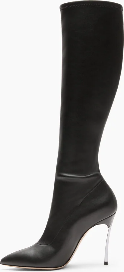 Casadei Blade To The Knee Boots  - Woman High Boots Black 37 - Image 3