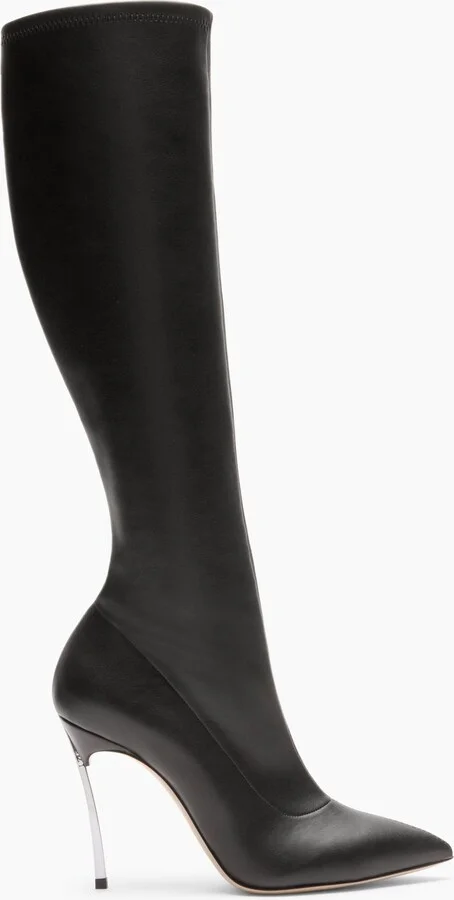 Casadei Blade To The Knee Boots  - Woman High Boots Black 37