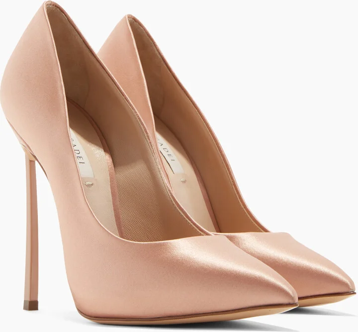 Casadei Blade Twenties Satin - Woman Pumps And Slingback Powder Color 36.5 - Image 2