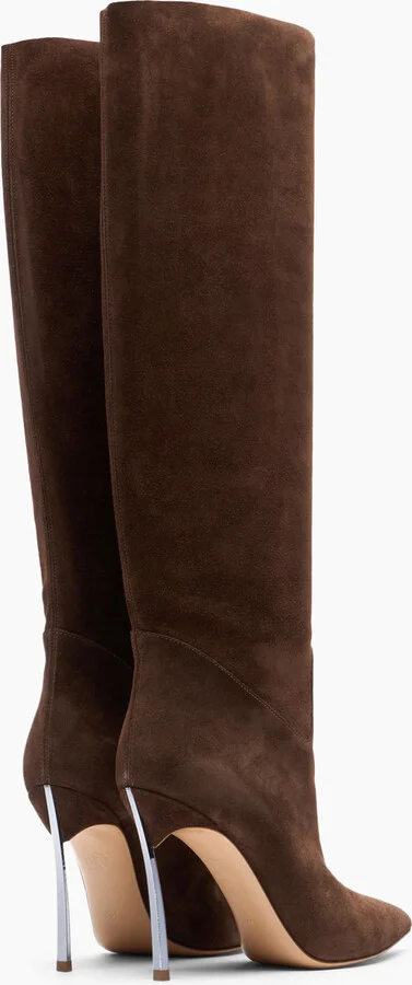 Casadei Blade - Woman High Boots Cacao 37.5 - Image 4