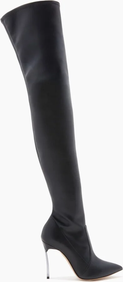 Casadei Blade - Woman Over The Knee Boots Black 35.5