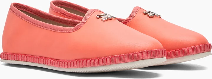 Casadei Capalbio Leather Ballet Flats - Woman Flats And Loafers Coral 37 - Image 2