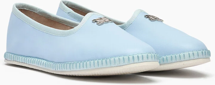 Casadei Capalbio Leather Ballet Flats - Woman Flats And Loafers Sky 40 - Image 2