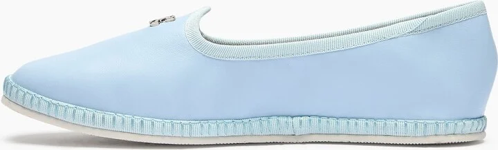 Casadei Capalbio Leather Ballet Flats - Woman Flats And Loafers Sky 40 - Image 3