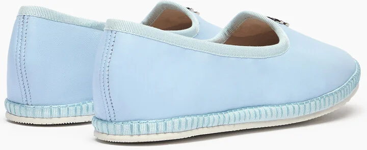 Casadei Capalbio Leather Ballet Flats - Woman Flats And Loafers Sky 40 - Image 4