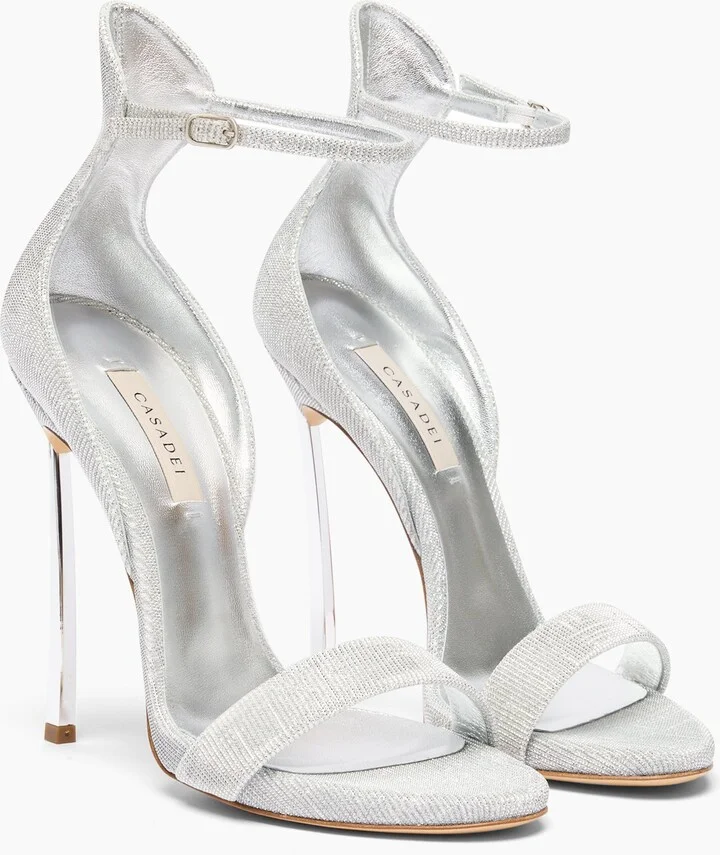 Casadei Cappa Blade Sandal - Woman Sandals Silver 37 - Image 2