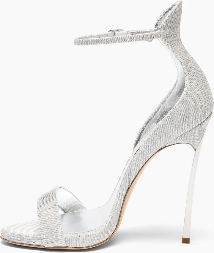Casadei Cappa Blade Sandal - Woman Sandals Silver 37 - Image 3