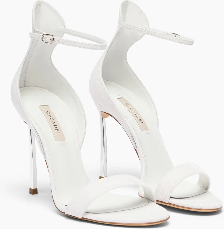 Casadei Cappa Blade Sandal - Woman Sandals White 37 - Image 2
