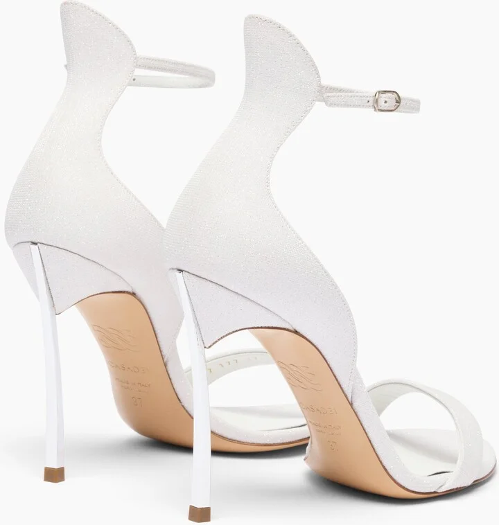 Casadei Cappa Blade Sandal - Woman Sandals White 37 - Image 4
