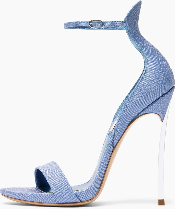 Casadei Cappa Blade Solar Eclipse Sandals - Woman Sandals Denim 40 - Image 3