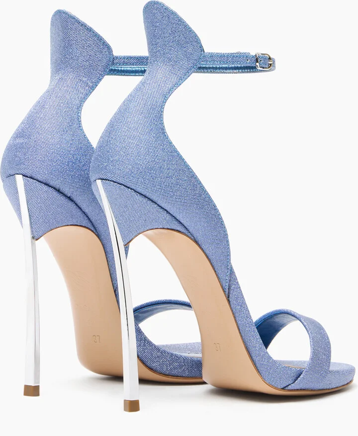 Casadei Cappa Blade Solar Eclipse Sandals - Woman Sandals Denim 40 - Image 4