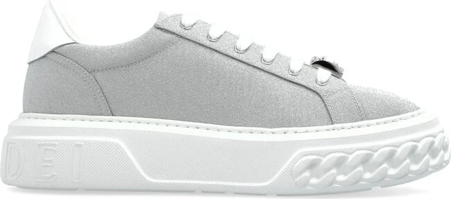 Casadei Chain Detail Platform Sneakers