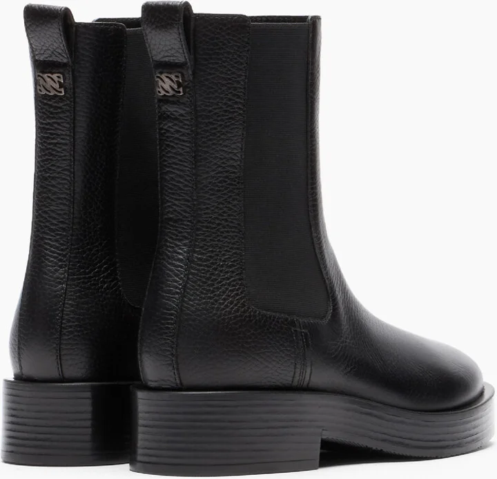 Casadei Charlie Leather Ankle Boots - Woman Ankle Boots Black 35 - Image 4