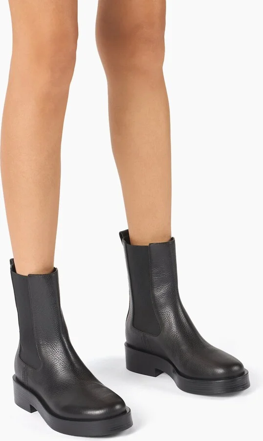 Casadei Charlie Leather Ankle Boots - Woman Ankle Boots Black 35 - Image 6