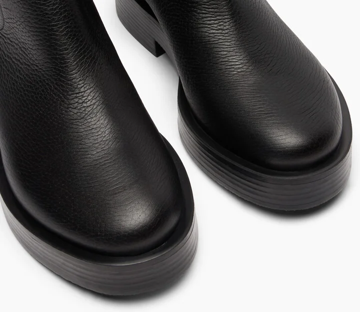 Casadei Charlie Leather High Boots - Woman High Boots Black 35 - Image 5