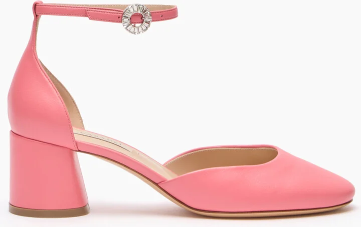 Casadei Cleo Leather Pumps - Woman Pumps And Slingback Coral 36.5