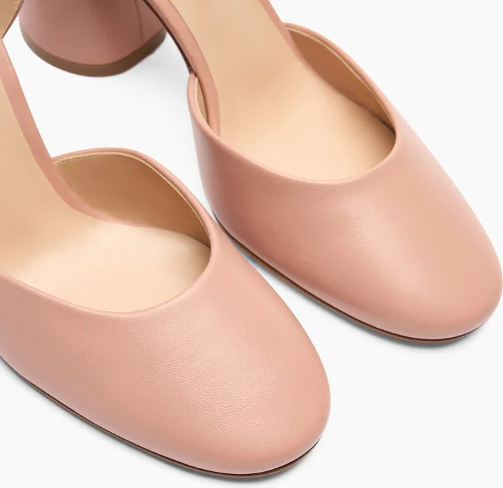 Casadei Cleo Leather Pumps - Woman Pumps And Slingback Rosè 36 - Image 5
