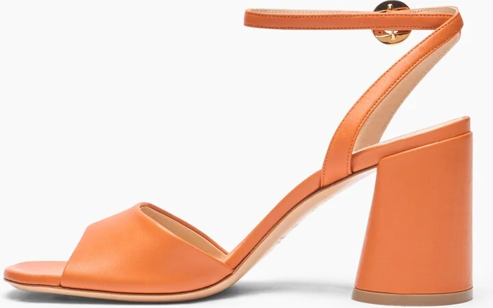 Casadei Cleo Leather Sandals - Woman Sandals Paprika 37.5 - Image 3