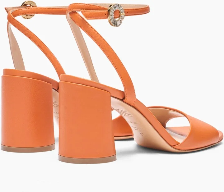 Casadei Cleo Leather Sandals - Woman Sandals Paprika 37.5 - Image 4