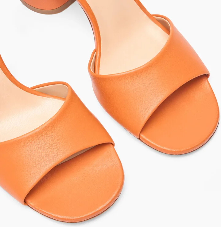 Casadei Cleo Leather Sandals - Woman Sandals Paprika 37.5 - Image 5
