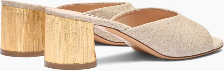 Casadei Cleo Opera Bellagio Mules - Woman Mules Gold 40.5 - Image 4