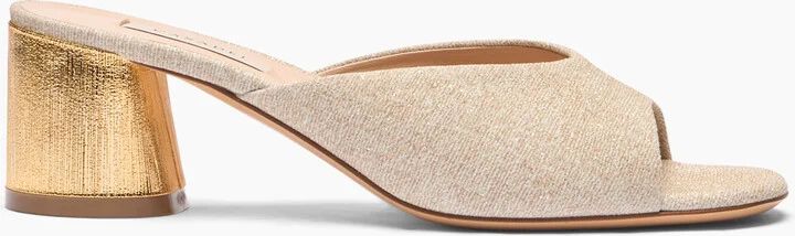 Casadei Cleo Opera Bellagio Mules - Woman Mules Gold 40.5