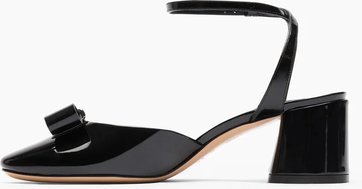 Casadei Cleo Patent Leather Open Pumps - Woman Pumps And Slingback Black 41 - Image 3