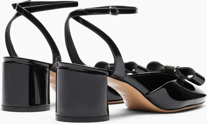 Casadei Cleo Patent Leather Open Pumps - Woman Pumps And Slingback Black 41 - Image 4